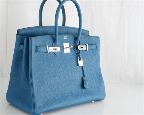 hermes birkin bag blue.